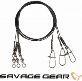 Метален повод Savage Gear Black7 Trace 20cm 0.35mm 7кг